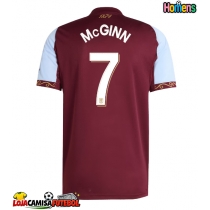 Camisa de Futebol Aston Villa John McGinn #7 Equipamento Principal 2025-26 Manga Curta